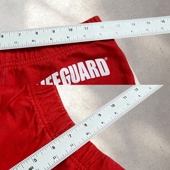 Lifeguard Red Low Rise Booty Shorts - Picture 7 of 7